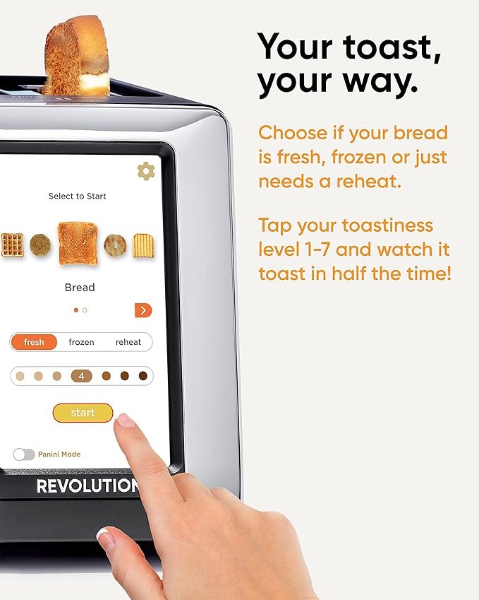 Photograph of the Revolution InstaGLO R180 - the best smart toaster