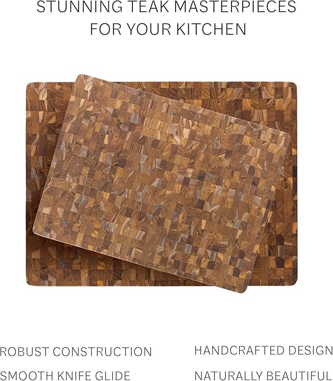 Photograph of two Teakhaus Edge Grain Rectangle of different sizes