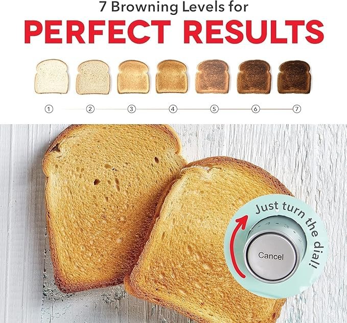 Photograph of the DASH Clear View Toaster with Extra Wide Slots - one of the best toasters