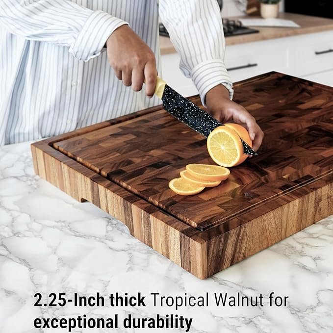 Photograph of the Shumaru 2.25-Inch Thick XXX-Large End-Grain Butcher Block; one of the best wooden cutting boards