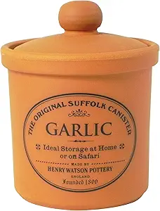Photograph of the Henry Watson Terracotta Garlic Pot - one of the best garlic pots
