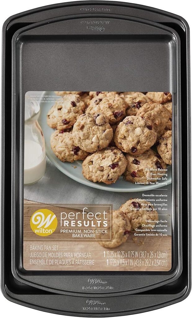 Picture of Wilton Perfect Results Non-Stick Baking Sheet, one of the best baking sheets