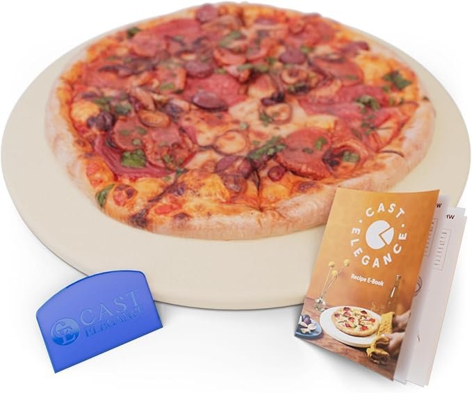 Photograph for our pick for Best for High Heat: Cast Elegance Pizza Stone, one of the Best Pizza Stones 2025