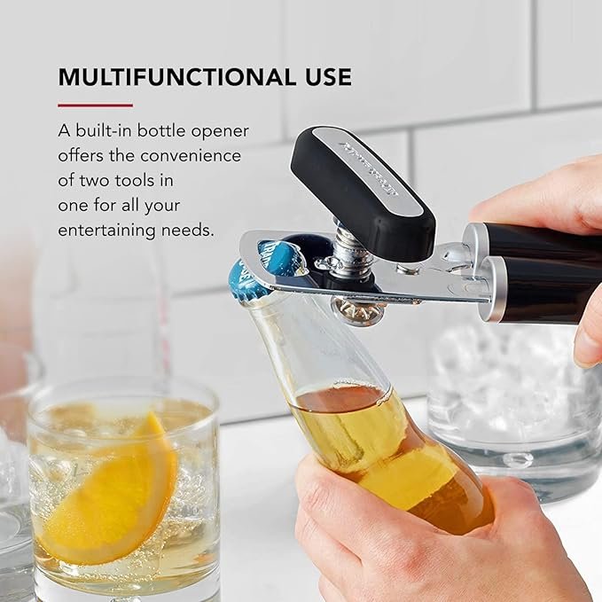 Photograph of our pick for Best Ergonomic: KitchenAid Multi-Functional Can Opener one of the Best Can Openers in 2025