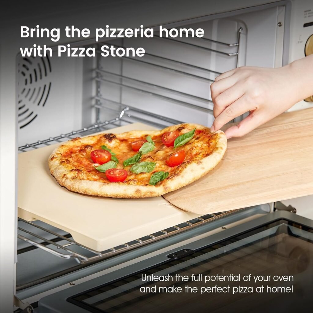 Photograph of our pick for Best Value: ROCKSHEAT Pizza Stone for Best Pizza Stones 2025