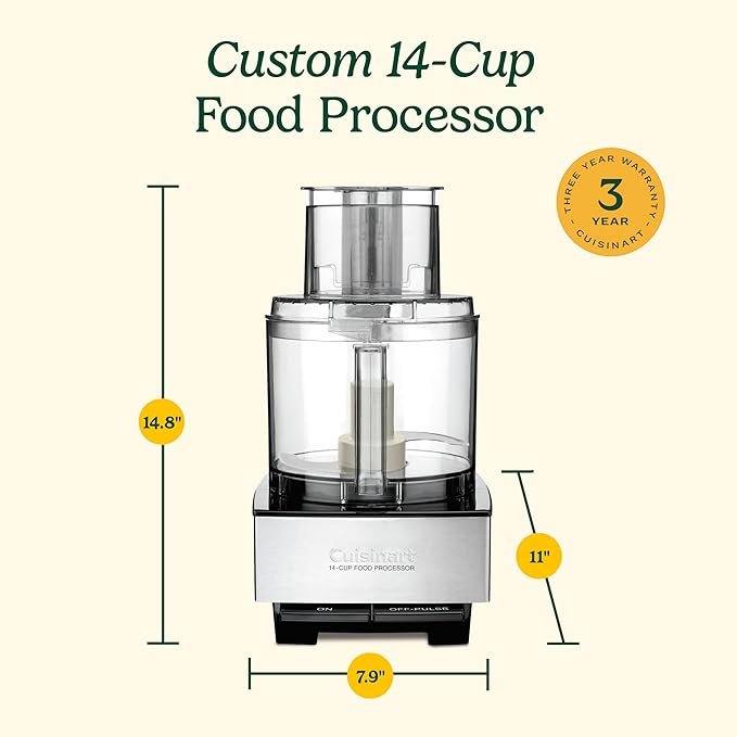 Photograph of our Best Overall pick: Cuisinart 14-Cup Food Processor, one of the best food processors in 2025