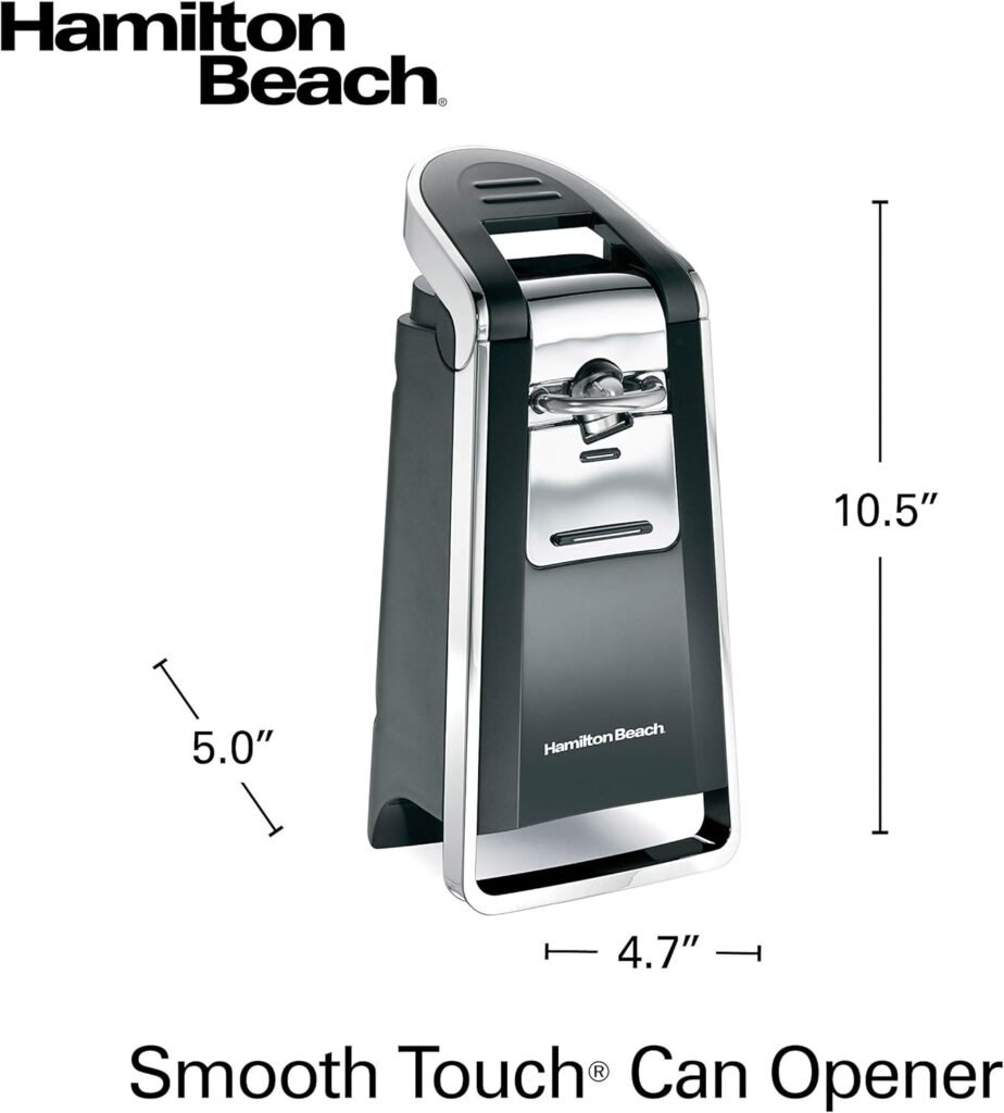 Photograph of our pick for Best Electric: Hamilton Beach Smooth Touch Can Opener, one of the Best Can Openers in 2025
