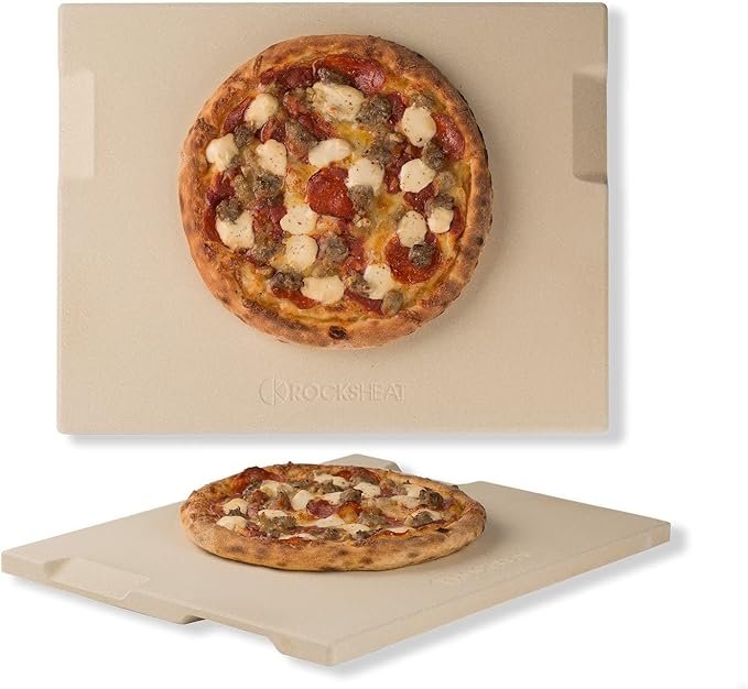 Photograph of our pick for Best Value: ROCKSHEAT Pizza Stone for Best Pizza Stones 2025