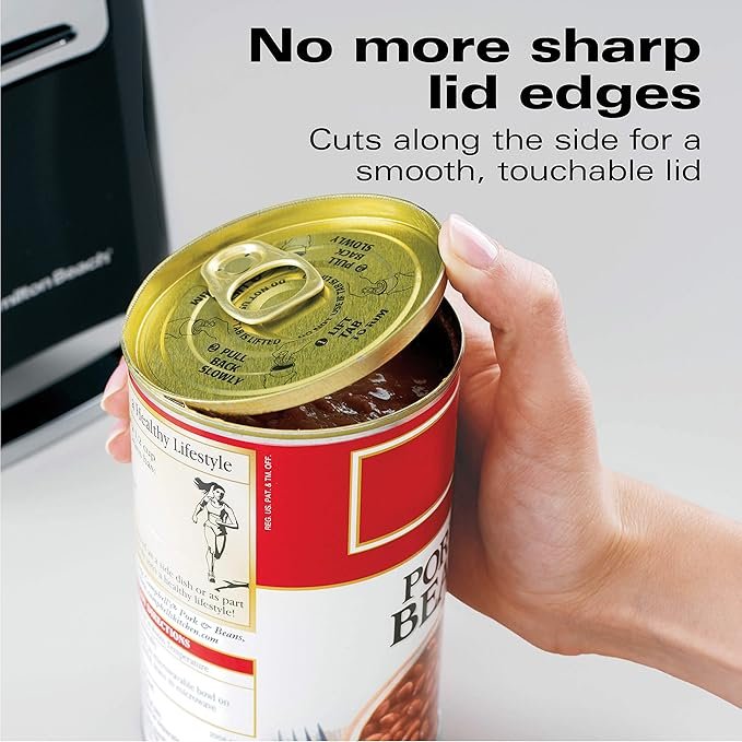 Photograph of our pick for Best Electric: Hamilton Beach Smooth Touch Can Opener, one of the Best Can Openers in 2025