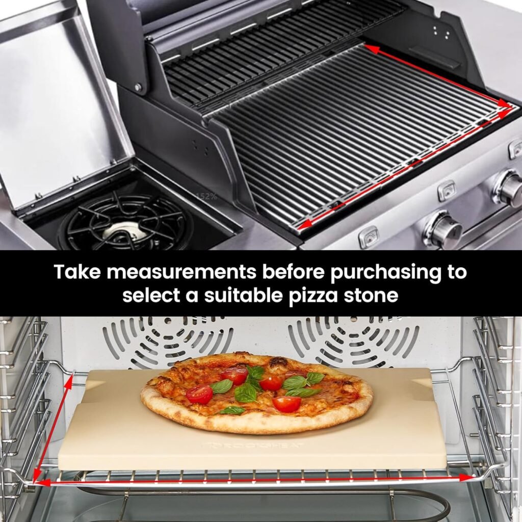 Photograph of our pick for Best Value: ROCKSHEAT Pizza Stone for Best Pizza Stones 2025