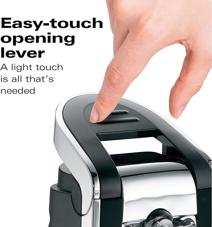 Photograph of our pick for Best Electric: Hamilton Beach Smooth Touch Can Opener, one of the Best Can Openers in 2025