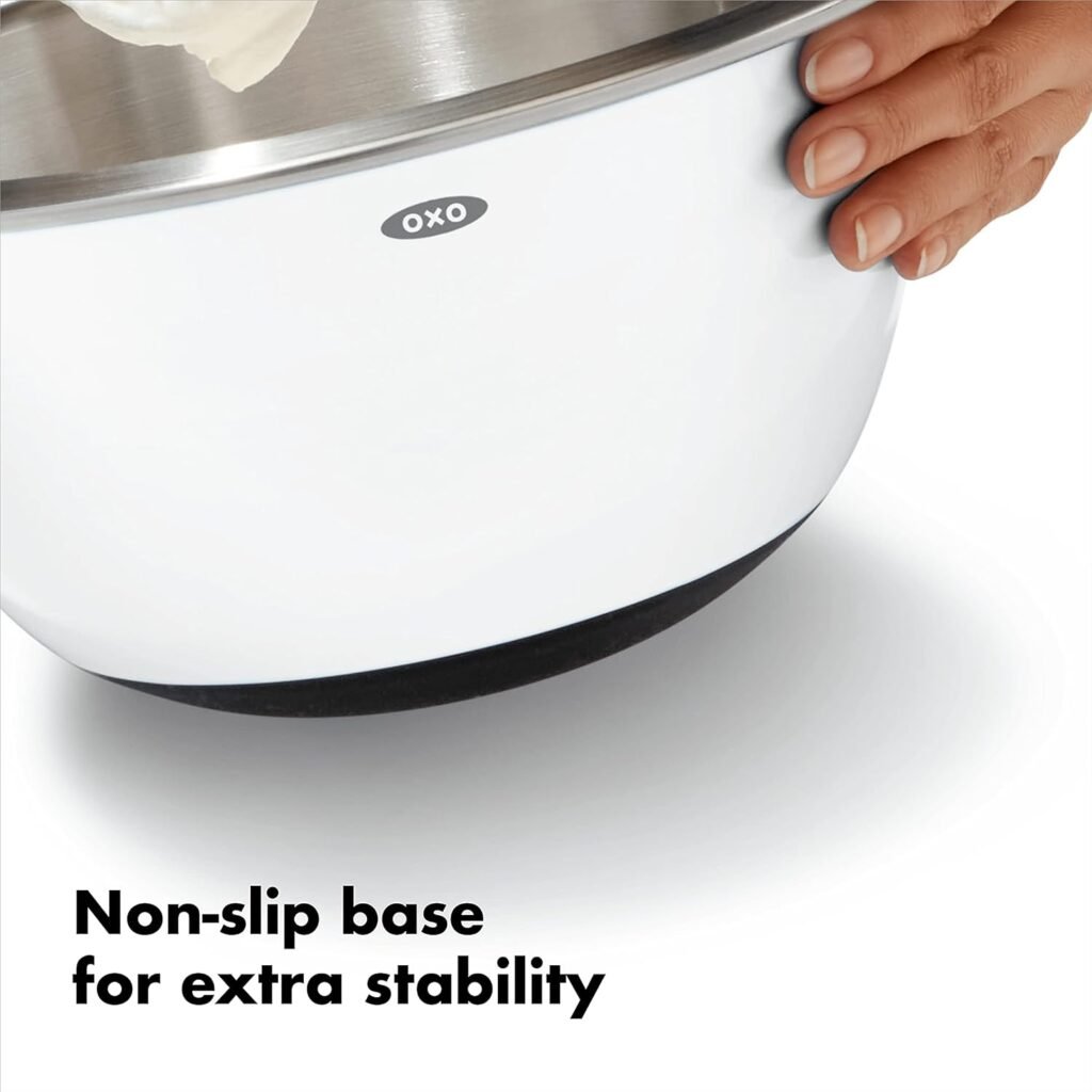 Photograph of OXO Good Grips 3-Piece Mixing Bowl Set, one of our picks for best mixing bowl set in 2025