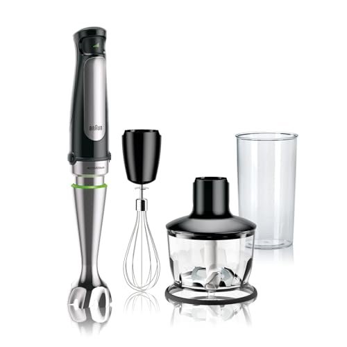 Photograph of the Braun MultiQuick Seven Three in One, one of the best immersion blenders