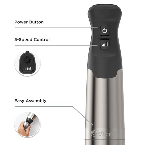 Photograph of the Vitamix Five Speed Immersion Blender, one of hte best immersion blenders