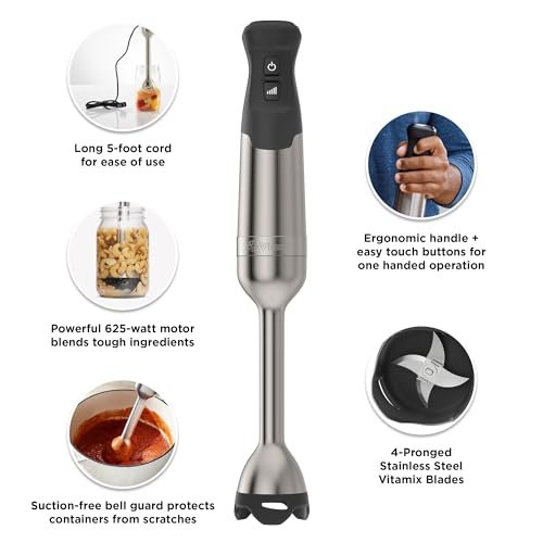 Photograph of the Vitamix Five Speed Immersion Blender, one of hte best immersion blenders