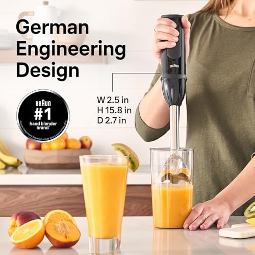 Photograph of the Braun MQ5025 Hand Blender Multiquick Vario, one of the best immersion blenders