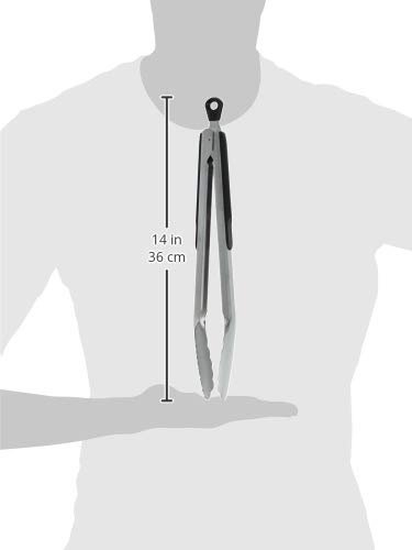 Photograph of the OXO Good Grips 12-Inch Stainless-Steel Locking Tongs one of the Best Kitchen Tongs