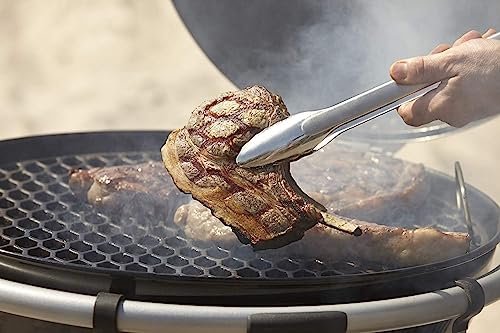 Photograph of the Rösle Stainless Steel 12-inch Lock and Release Tongs (12916) one of the Best Kitchen Tongs