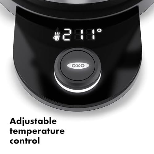 Photograph of the OXO Brew Adjustable Temperature Kettle, Electric, Clear one of the Best Kettles
