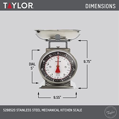 Photograph of the Taylor Mechanical Kitchen Scale, one of the best kitchen scales