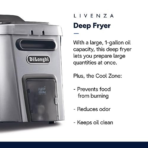 Photograph of the De’Longhi Livenza Deep Fryer with EasyClean System one of the Best Deep Fryers