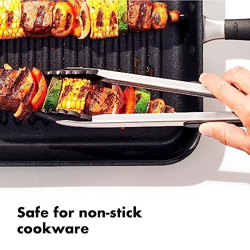 Photograph of the OXO Good Grips 2-Piece Tongs with Nylon Heads Set one of the Best Kitchen Tongs