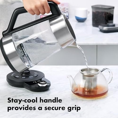 Photograph of the OXO Brew Adjustable Temperature Kettle, Electric, Clear one of the Best Kettles