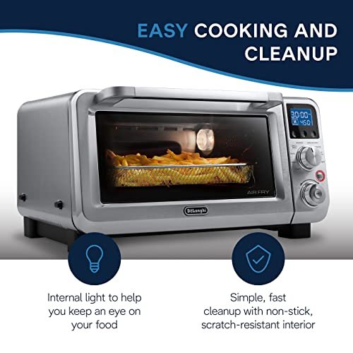 Photograph of the De’Longhi Digital Air Fry Convection Toaster Oven one of the Best Air Fryer Toaster Ovens