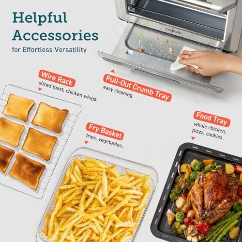 Photograph of the COSORI Smart 26 qt Air Fryer Toaster Oven one of the Best Air Fryer Toaster Ovens