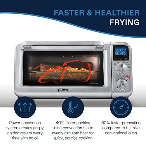 Photograph of the De’Longhi Digital Air Fry Convection Toaster Oven one of the Best Air Fryer Toaster Ovens