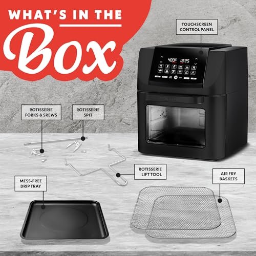 Photograph of the Gourmia 14 qt Air Fryer Toaster Oven Combo one of the Best Air Fryer Toaster Ovens
