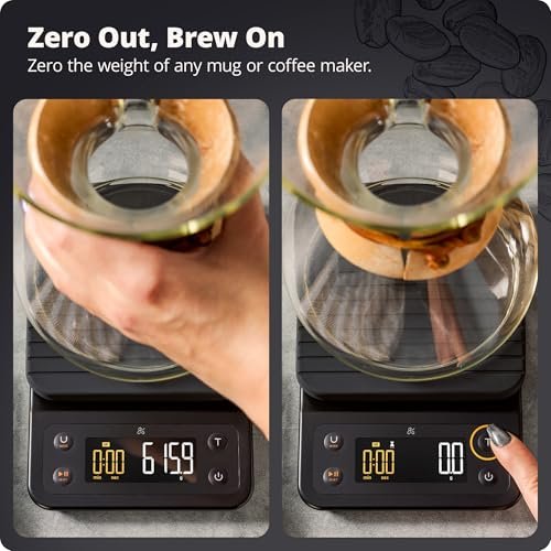 Photograph of the Greater Goods Precision Coffee Scale, one of the best ktichen scales