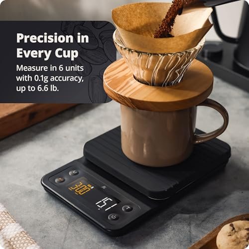 Photograph of the Greater Goods Precision Coffee Scale, one of the best ktichen scales
