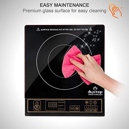 Photograph of the Duxtop 1800W Portable Induction Cooktop Countertop Burner, Gold 8100MC/BT-180G3 one of the Best Induction Cooktops