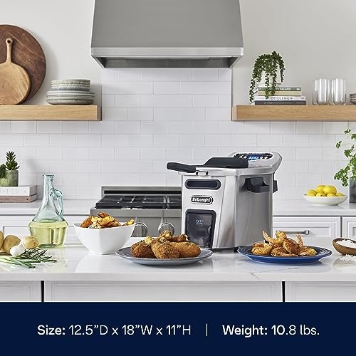 Photograph of the De’Longhi Livenza Deep Fryer with EasyClean System one of the Best Deep Fryers