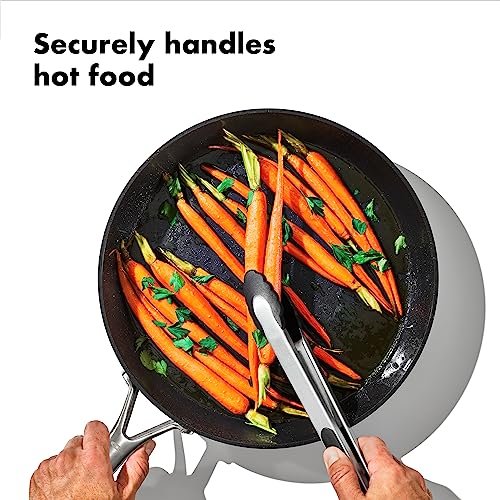 Photograph of the OXO Good Grips 2-Piece Tongs with Nylon Heads Set one of the Best Kitchen Tongs