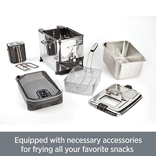 Photograph of the All-Clad Electric Deep Fryer with Basket and Lid one of the Best Deep Fryers