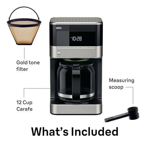 Photograph of the Braun BrewSense 12 Cup Drip Coffee Maker one of the Best Coffee Makers