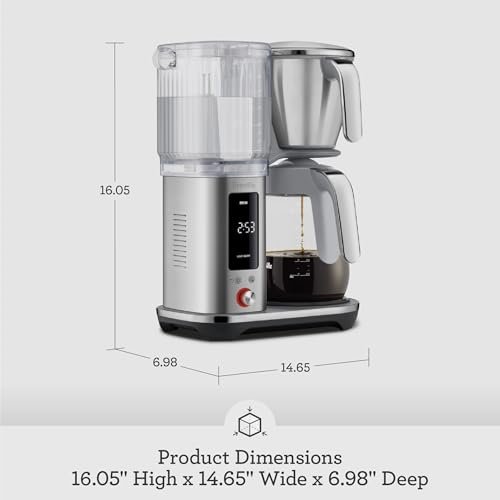 Photograph of the Breville Luxe Drip Coffee Machine, Brushed Stainless Steel, Glass Carafe one of the Best Coffee Makers