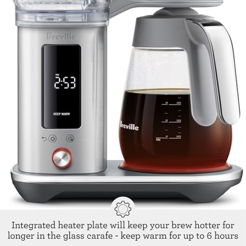 Photograph of the Breville Luxe Drip Coffee Machine, Brushed Stainless Steel, Glass Carafe one of the Best Coffee Makers