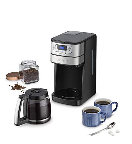 Photograph of the Cuisinart Automatic Grind and Brew 12-Cup Coffeemaker with 1-4 Cup Setting and Auto-Shutoff, Black/Stainless Steel, DGB-400NAS one of the Best Coffee Makers