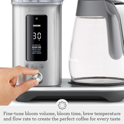 Photograph of the Breville Luxe Drip Coffee Machine, Brushed Stainless Steel, Glass Carafe one of the Best Coffee Makers