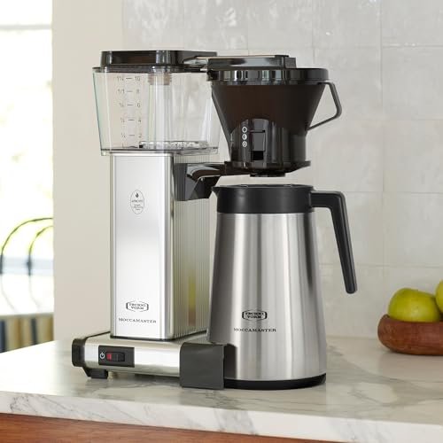 Photograph of the Technivorm Moccamaster 79112 KBT Coffee Brewer, 40 oz, Polished Silver one of the Best Coffee Makers