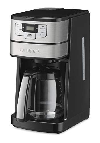 Photograph of the Cuisinart Automatic Grind and Brew 12-Cup Coffeemaker with 1-4 Cup Setting and Auto-Shutoff, Black/Stainless Steel, DGB-400NAS one of the Best Coffee Makers