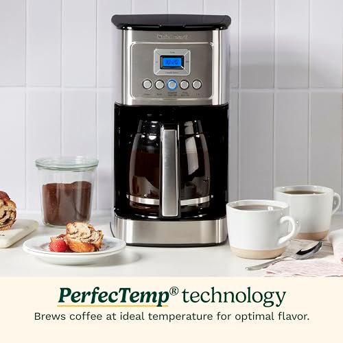 Photograph of the Cuisinart 14-Cup Programmable Coffee Maker, PerfecTemp Glass Carafe, Brew Strength Control, DCC-3200NAS one of the Best Coffee Makers