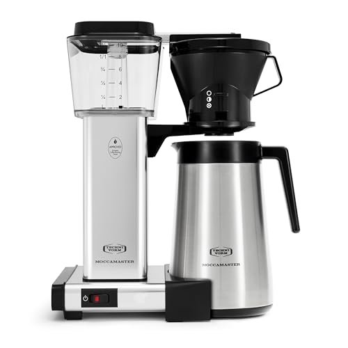 Photograph of the Technivorm Moccamaster 79112 KBT Coffee Brewer, 40 oz, Polished Silver one of the Best Coffee Makers