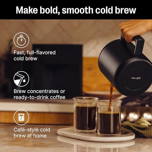 Photograph of the Fellow Aiden Precision Drip Coffee Maker, Thermal Carafe, Perfect Temperature Control, Bloom Cycle, Single Serve to 10 Cup Capacity, Matte Black one of the Best Coffee Makers