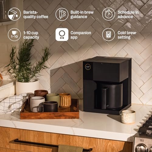 Photograph of the Fellow Aiden Precision Drip Coffee Maker, Thermal Carafe, Perfect Temperature Control, Bloom Cycle, Single Serve to 10 Cup Capacity, Matte Black one of the Best Coffee Makers